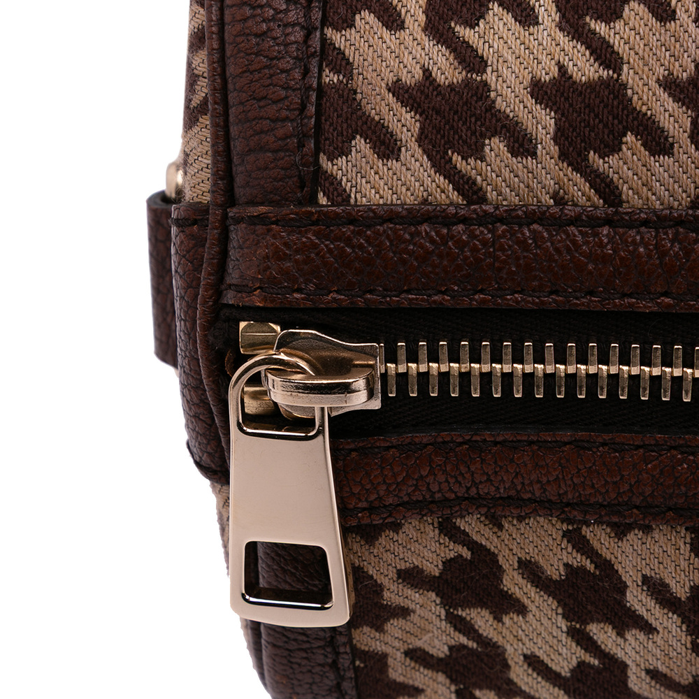 Pre-Loved Gucci Cotton Seventies Web Boston Bag - Picture 8 of 11